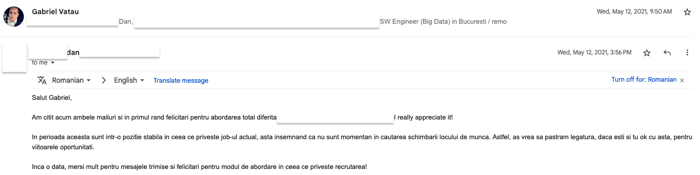 Romania recruitment portfolio – slide 20